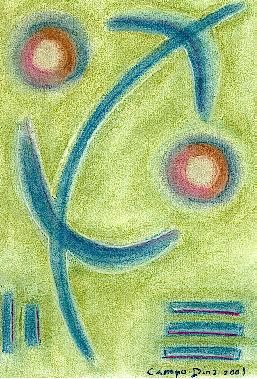Painting titled "Extraterrestre" by Campodiaz, Original Artwork
