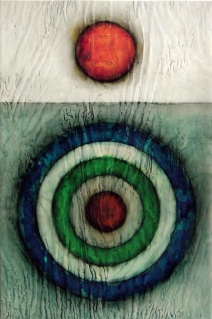 Painting titled "Target #2" by Enrico Camporese, Original Artwork, Oil