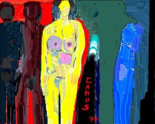 Digitale Kunst mit dem Titel "Figuras 4" von Camusartist, Original-Kunstwerk