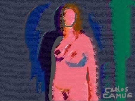Arte digital titulada "Desnudo- Creación" por Camusartist, Obra de arte original