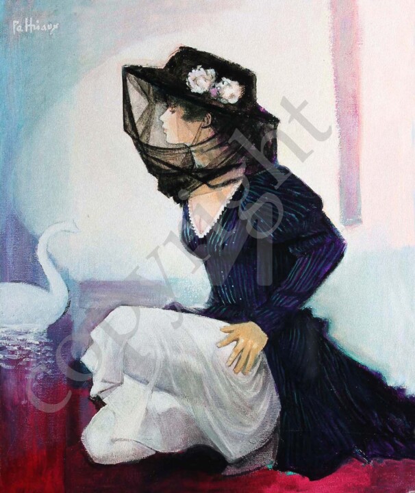 Digitale Künste mit dem Titel "brumes" von Bernard Peltriaux, Original-Kunstwerk, 2D Digital Work