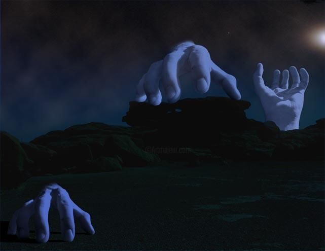 Digital Arts titled "Blue night" by Carlos G. Rodas, Original Artwork