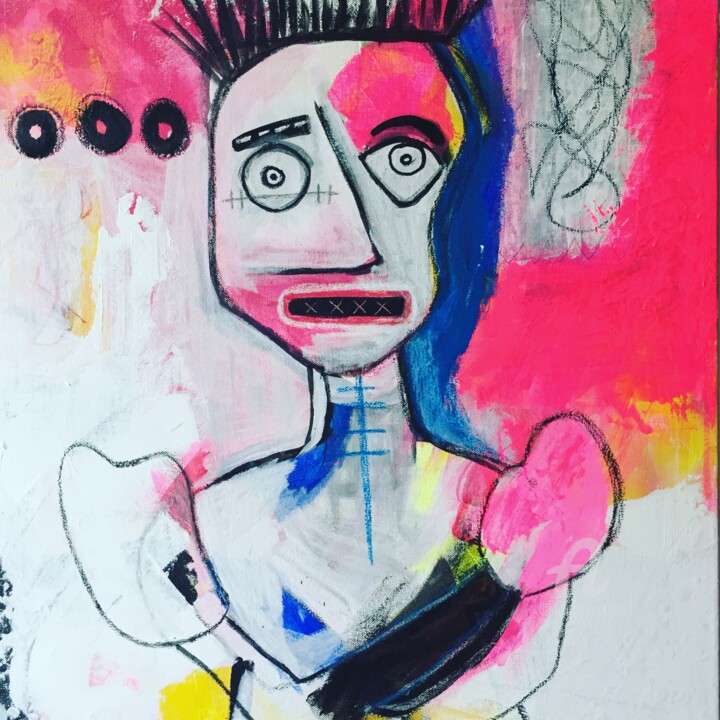 Painting titled "Sometimes we have t…" by Candice Boulanger, Original Artwork, Acrylic