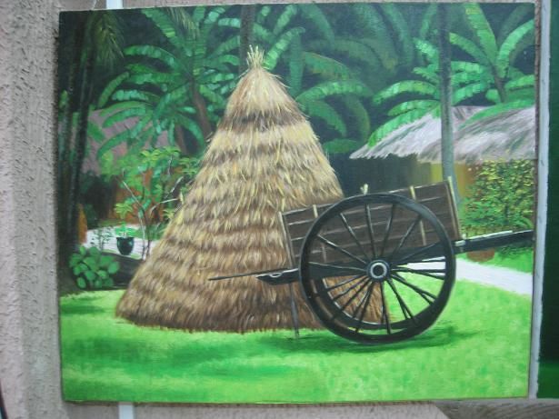 Painting titled "Vietnamese landscap…" by Canh, Original Artwork