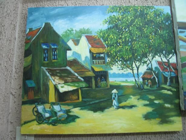 Painting titled "Vietnamese landscap…" by Canh, Original Artwork