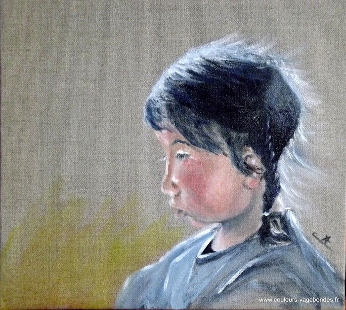 Painting titled "consternation" by Nonna, Original Artwork