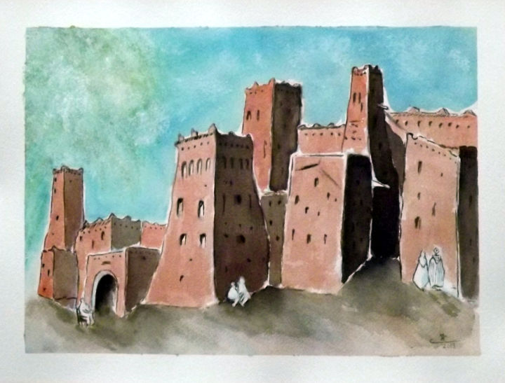 Painting titled "Amridil" by Nonna, Original Artwork, Watercolor
