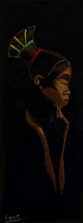 Painting titled ""Meditation"" by Cano, Original Artwork, Acrylic