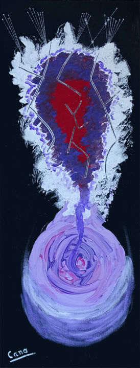 Painting titled "An expected corrupt…" by Cano, Original Artwork, Acrylic