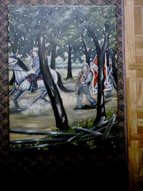 Painting titled "CIVIL WAR TRAIL" by Stephen Spangler, Original Artwork