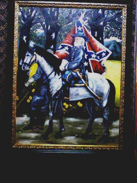 Peinture intitulée "LEE ON HORSE" par Stephen Spangler, Œuvre d'art originale
