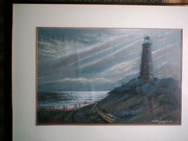 Painting titled "LIGHTHOUSE" by Stephen Spangler, Original Artwork
