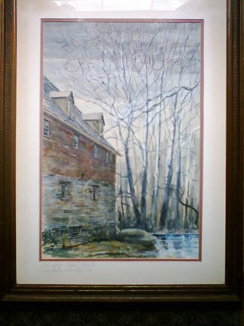 Painting titled "RIVER HOUSE" by Stephen Spangler, Original Artwork