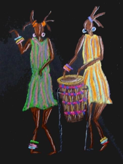 图画 标题为“musicians” 由Capecolours, 原创艺术品