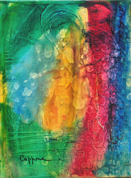 Peinture intitulée "Moi Et Toi - Me an…" par Cappone, Œuvre d'art originale, Huile