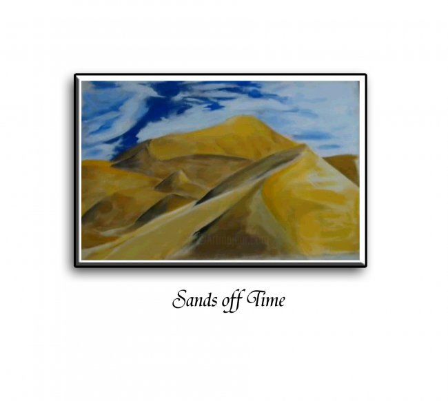 Painting titled "Sands Off Time" by Gabriel Weisz, Original Artwork