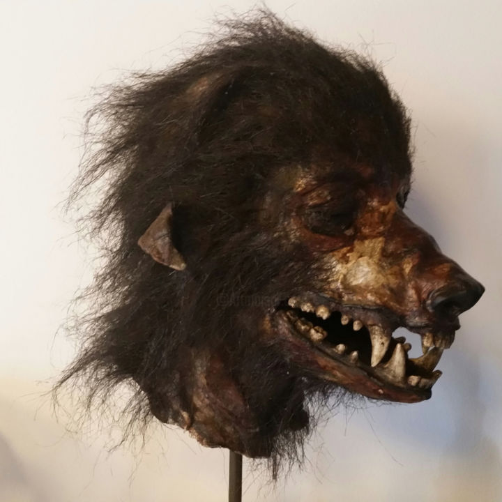 Scultura intitolato "Werewolf mummy" da Walter Casagrande, Opera d'arte originale, Altro