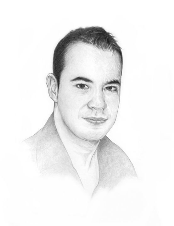 Drawing titled "Víctor" by Enrique Carceller Alcón, Original Artwork