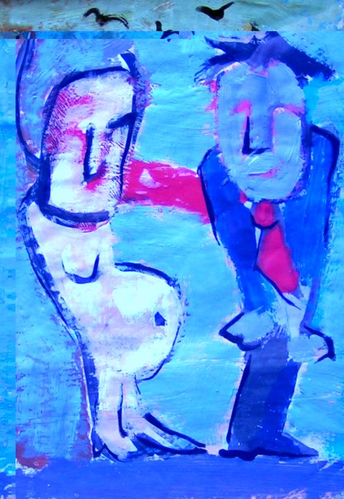 Painting titled "che-si-fa.jpg" by Andrea Cardia, Original Artwork