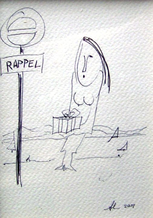 Картина под названием "rappel-3.jpg" - Andrea Cardia, Подлинное произведение искусства