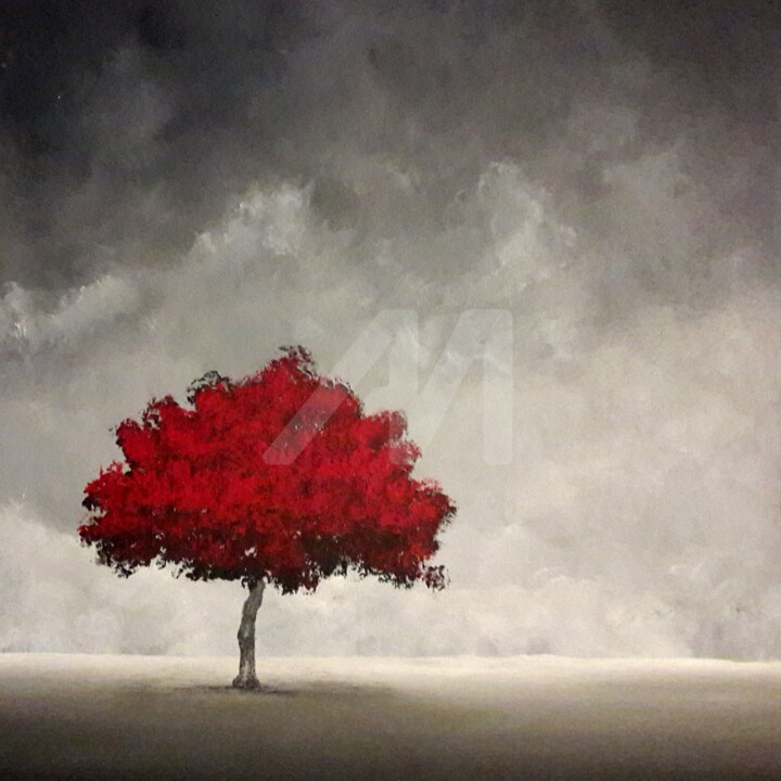 Peinture intitulée "Complètement dans l…" par Christelle Cardinaud, Œuvre d'art originale, Acrylique