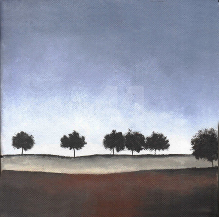 Peinture intitulée "Il ne reste que des…" par Christelle Cardinaud, Œuvre d'art originale, Acrylique