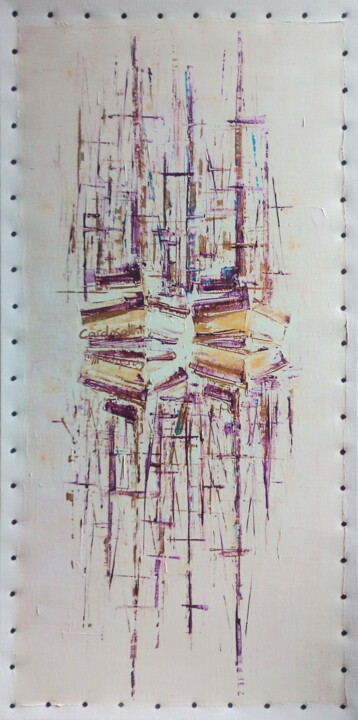 Peinture intitulée "OCRES DE PORTO" par Cardoso Manu, Œuvre d'art originale, Huile Monté sur Châssis en bois
