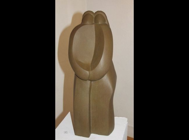 Sculpture titled "le Couple" by Stephane Carel, Original Artwork, Stone