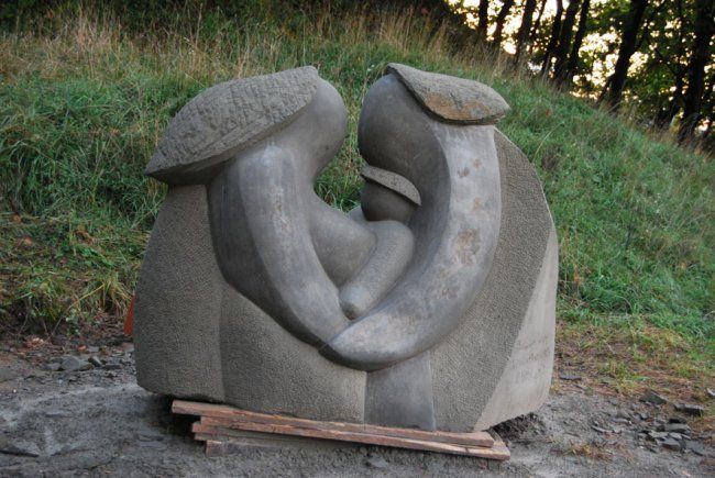 Sculpture intitulée "Famille" par Stephane Carel, Œuvre d'art originale