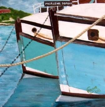 Painting titled "Bowlines" by Carine B, Original Artwork