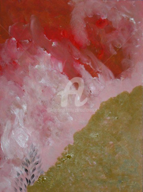 Peinture intitulée "Sérénité" par Florence Cariou, Œuvre d'art originale, Acrylique