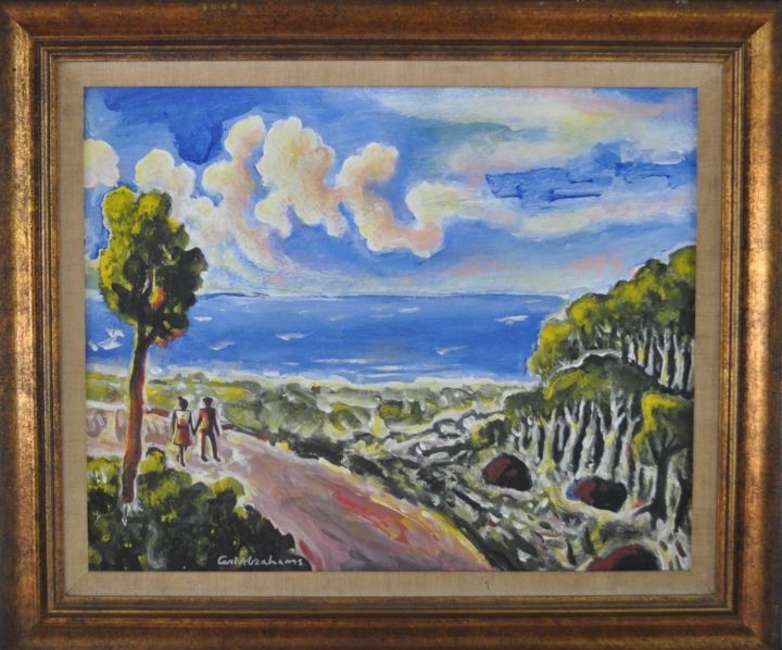 Painting titled "Island In The Sun" by Carl Abrahams, Original Artwork, Oil