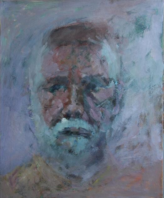 Painting titled "Autoportrait" by Carl Duplessis, Original Artwork