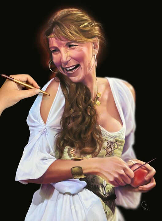 Pittura intitolato "Eve Best" da Carla Moretti, Opera d'arte originale, Pastello
