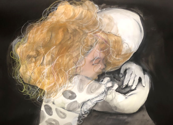 Pittura intitolato "amici" da Carla Poggi, Opera d'arte originale, Acrilico