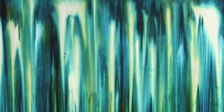 Painting titled "A Crush on Blue (#3)" by Carla Sá Fernandes, Original Artwork, Acrylic