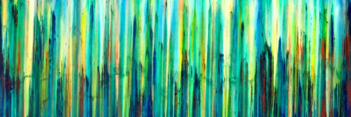 Painting titled "A Crush on Blue (#1…" by Carla Sá Fernandes, Original Artwork, Acrylic