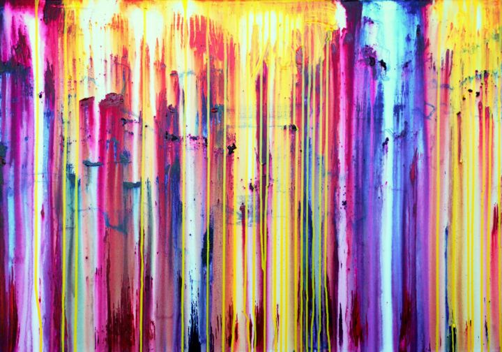 Painting titled "The Emotinal Creati…" by Carla Sá Fernandes, Original Artwork, Acrylic Mounted on Wood Stretcher frame