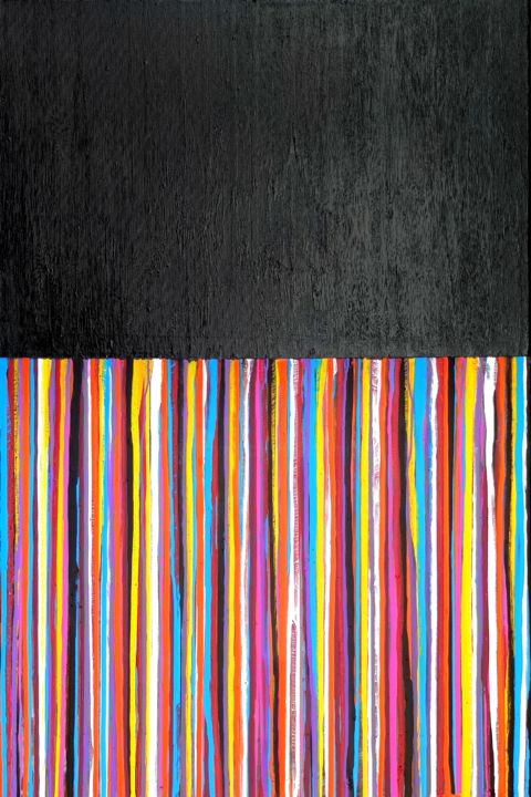 Pintura titulada "A Crush on Color (#…" por Carla Sá Fernandes, Obra de arte original, Acrílico Montado en Bastidor de camil…