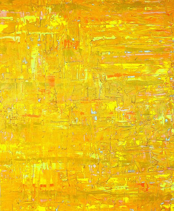 Painting titled "Yellow" by Carla Sá Fernandes, Original Artwork, Oil