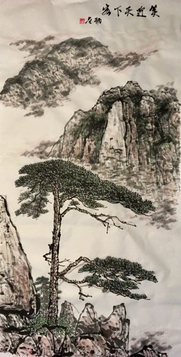 「f180ff74-a56e-4cbf-…」というタイトルの描画 Jinbing Huangによって, オリジナルのアートワーク, インク
