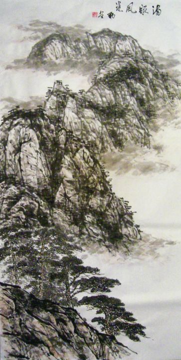 Рисунок под названием "eba1dba1-1dc1-47f0-…" - Jinbing Huang, Подлинное произведение искусства, Чернила