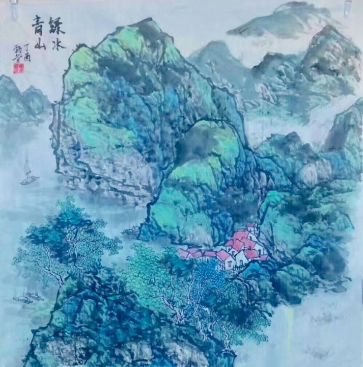 「6db8cd14-3090-4620-…」というタイトルの描画 Jinbing Huangによって, オリジナルのアートワーク, インク