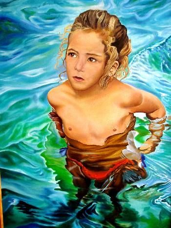 Painting titled "alicia" by Carlos Manuel Mena Soiza, Original Artwork, Other