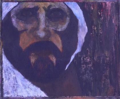 Painting titled " Portrait of a sad…" by Buhagiar Karl, Original Artwork