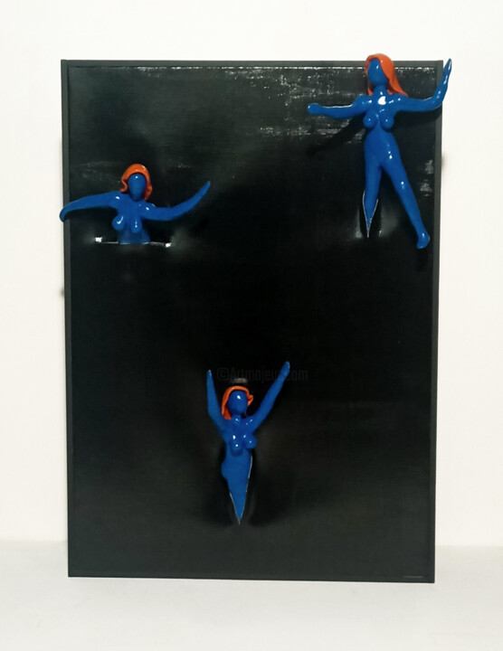 Γλυπτική με τίτλο "Out of the deep dark" από Carlo Alberto Pacifici, Αυθεντικά έργα τέχνης, Πολυμερές πηλό