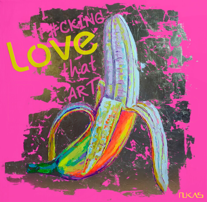 Arts numériques intitulée "Banane" par Carlo Bzdok, Œuvre d'art originale, Peinture numérique