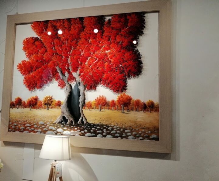 Pintura titulada "Quercia r" por Carlo Busellato, Obra de arte original, Oleo