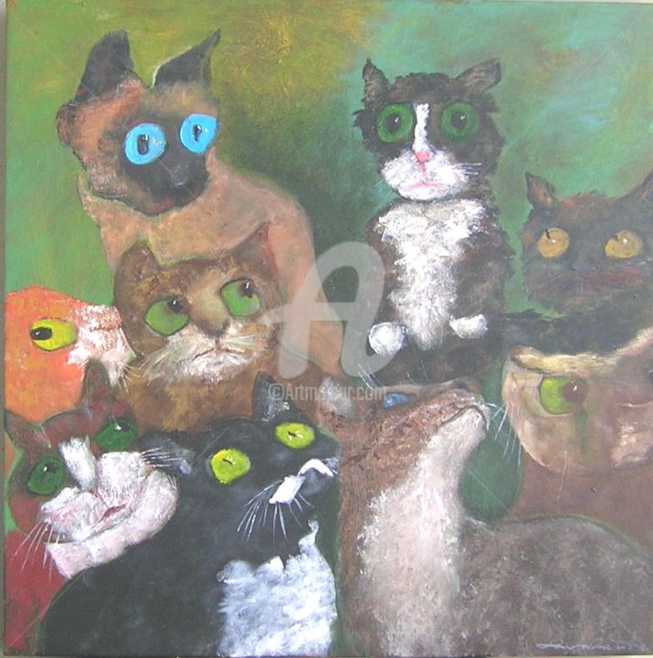 Pittura intitolato "recriminazioni-di-u…" da Cammarota, Opera d'arte originale, Acrilico