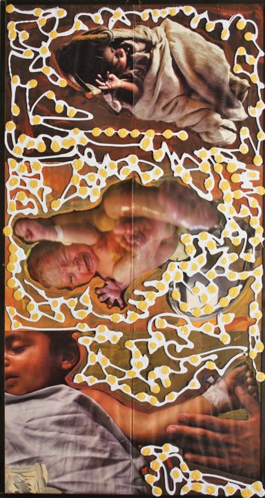 Collages intitolato "no title 🎪🎪🎪🎪🎪🎪🎪🎪" da Carlo Maniero, Opera d'arte originale, Acrilico Montato su Altro pannello rigido